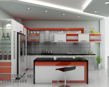 Tủ bếp gỗ MFC chống ẩm - thiết kế hiện đại, tối ưu cho không gian bếp gia đình bạn