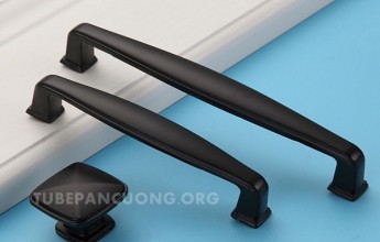 Tay nắm cửa tủ bếp đen mờ TN7604